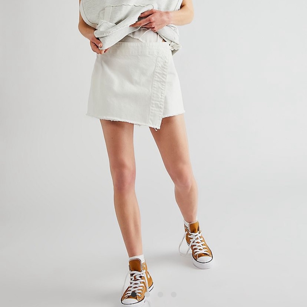 Free People Emmy Denim Skort